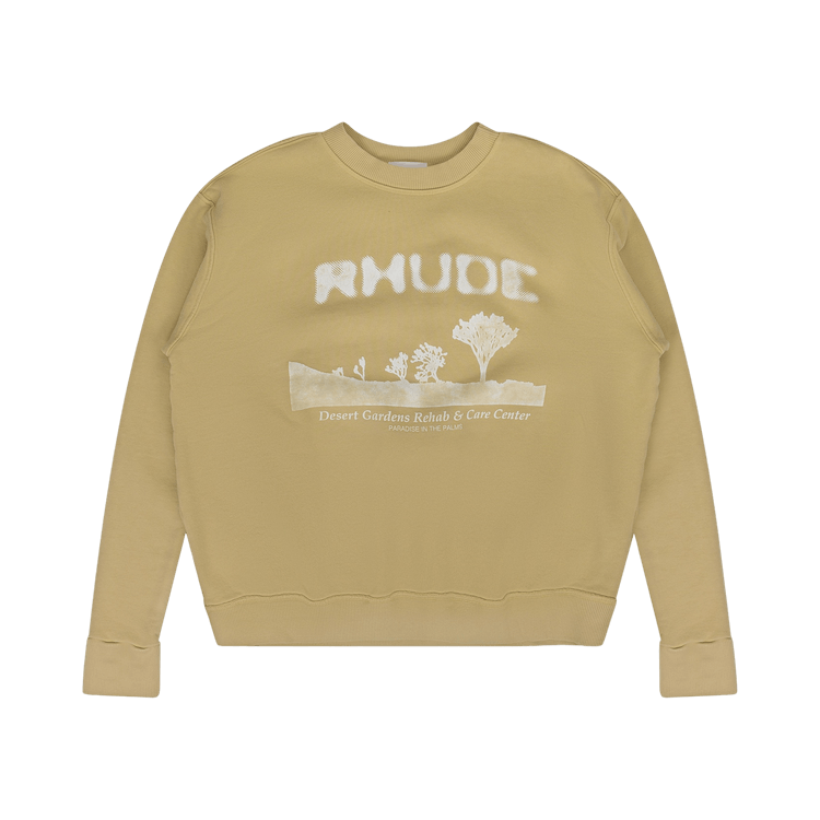 Rhude Box Crewneck Sweater 'Yellow'
