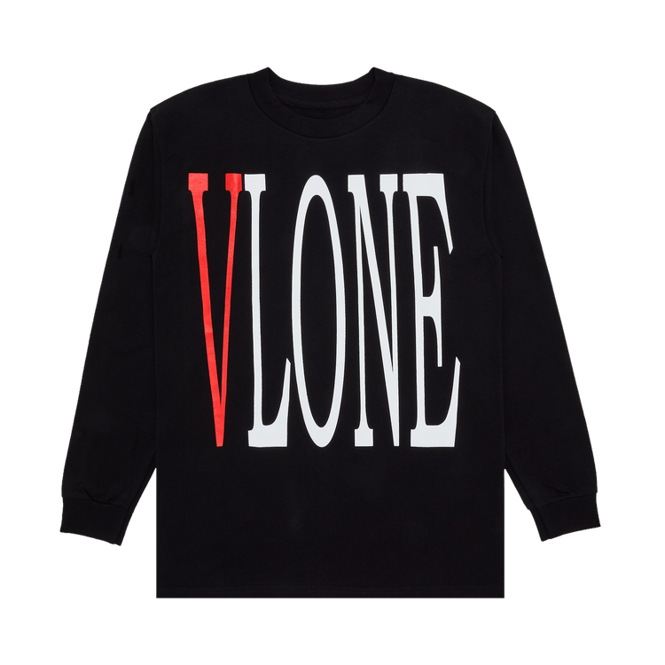 Vlone Staple Long-Sleeve Shirt 'Black/Red'