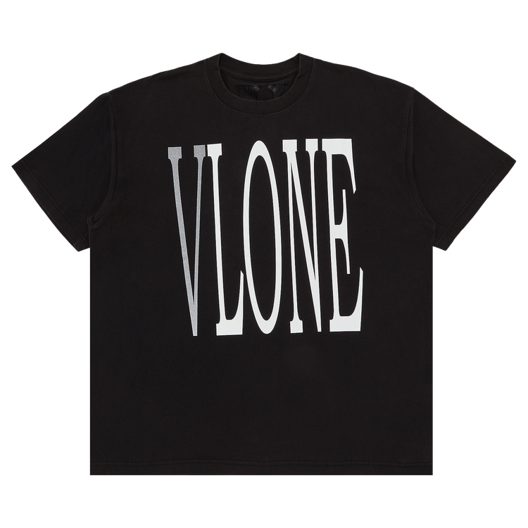 Vlone Staple T-Shirt 'Black/White/Silver'