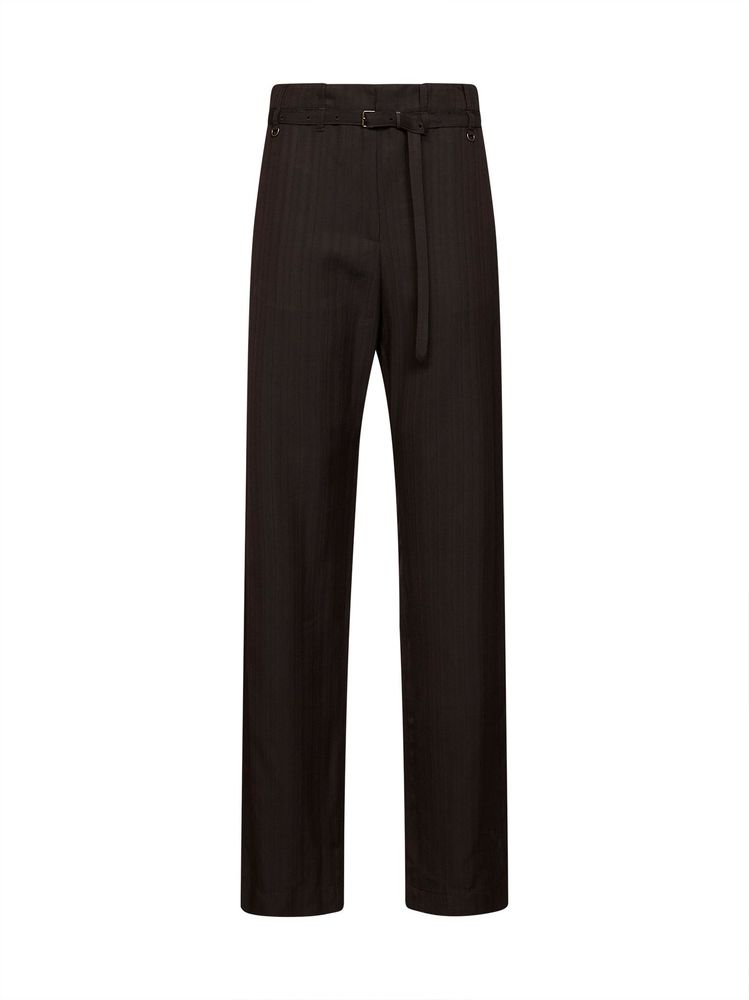 Dries Van Noten Belted Straight-Leg Pants