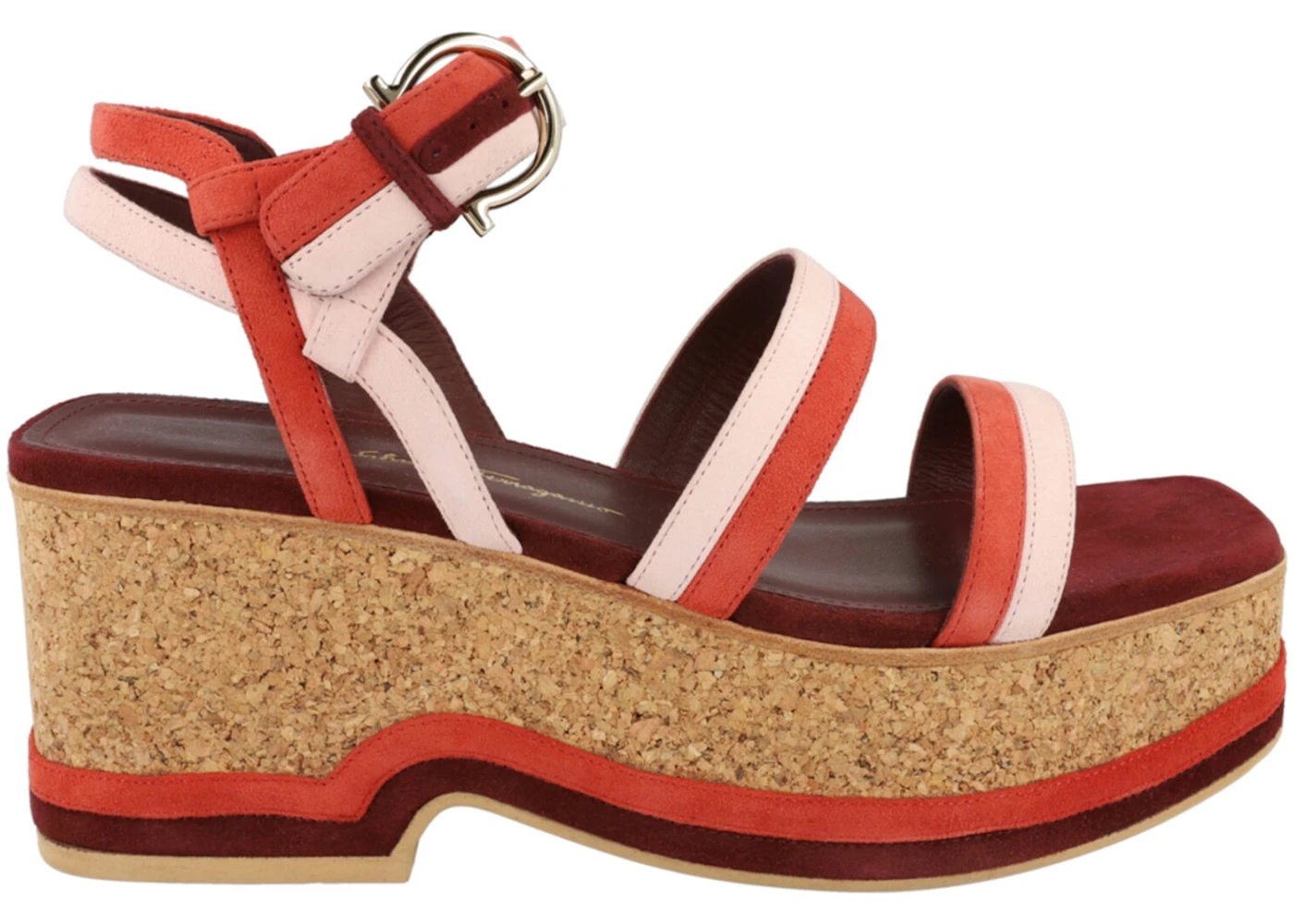 Ferragamo Mysen Wedge Sandals Purple (Women's)