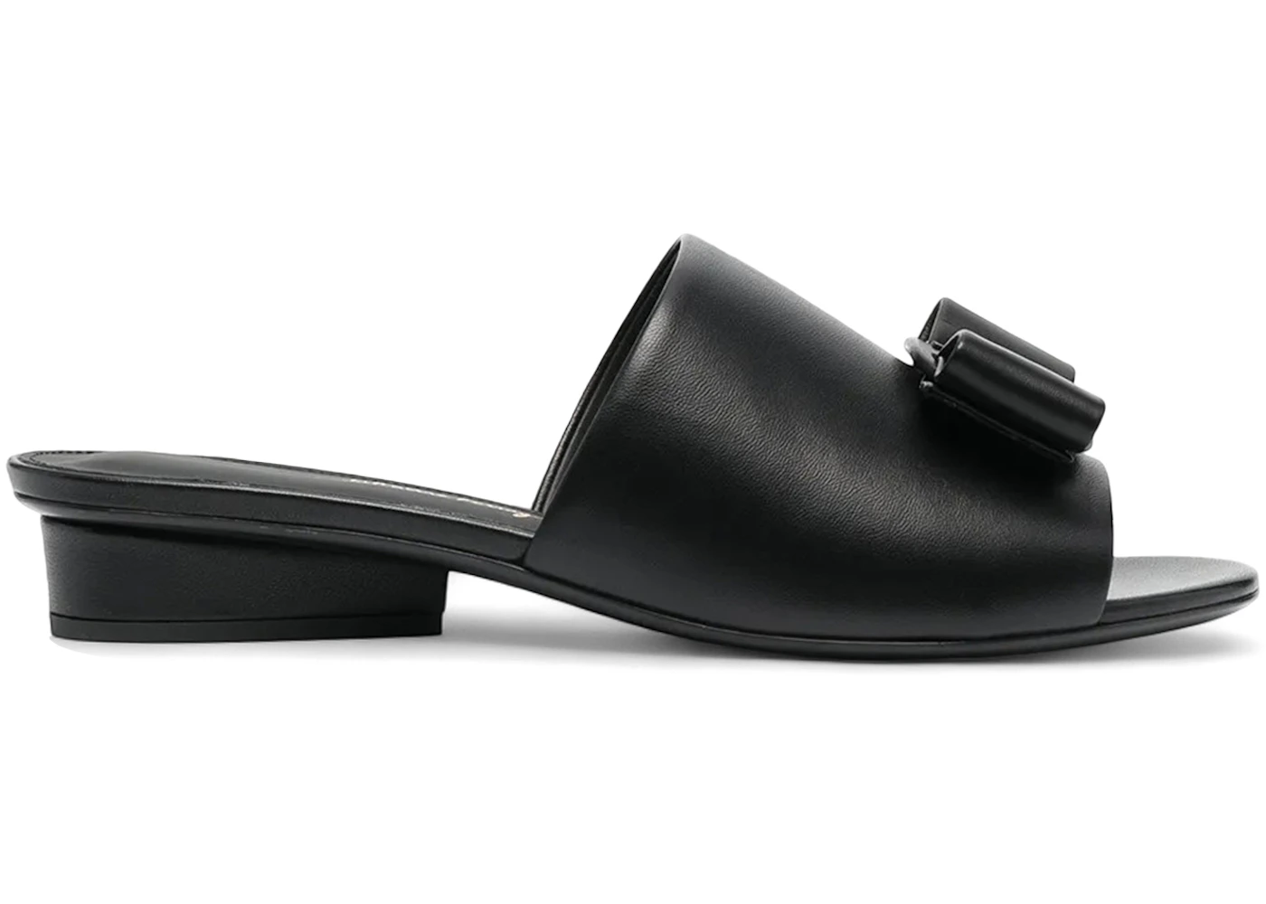 Ferragamo Double Bow Mule Sandals Black (Women's)