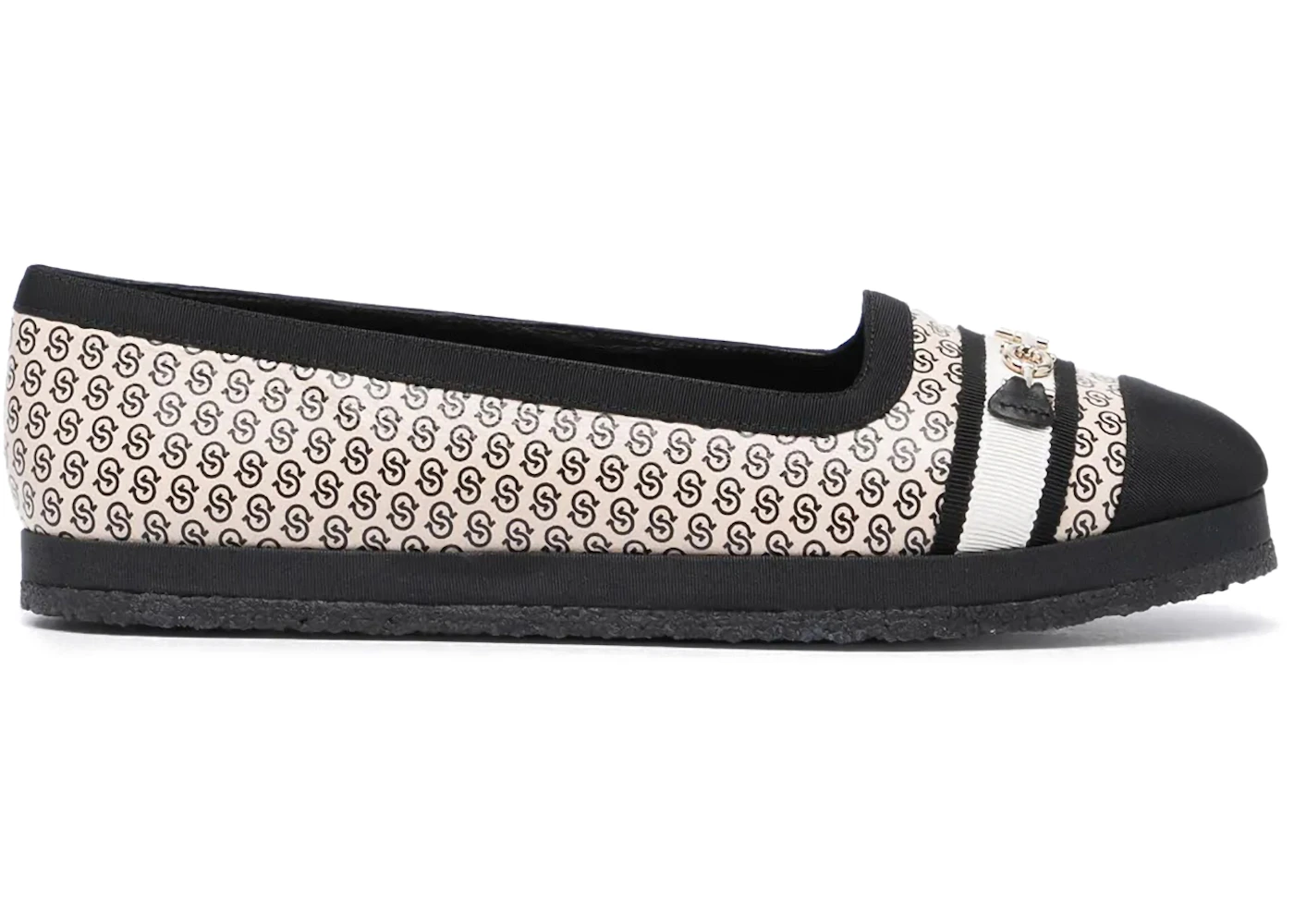 Ferragamo Kelsi Ballerina Shoes White (Women's)