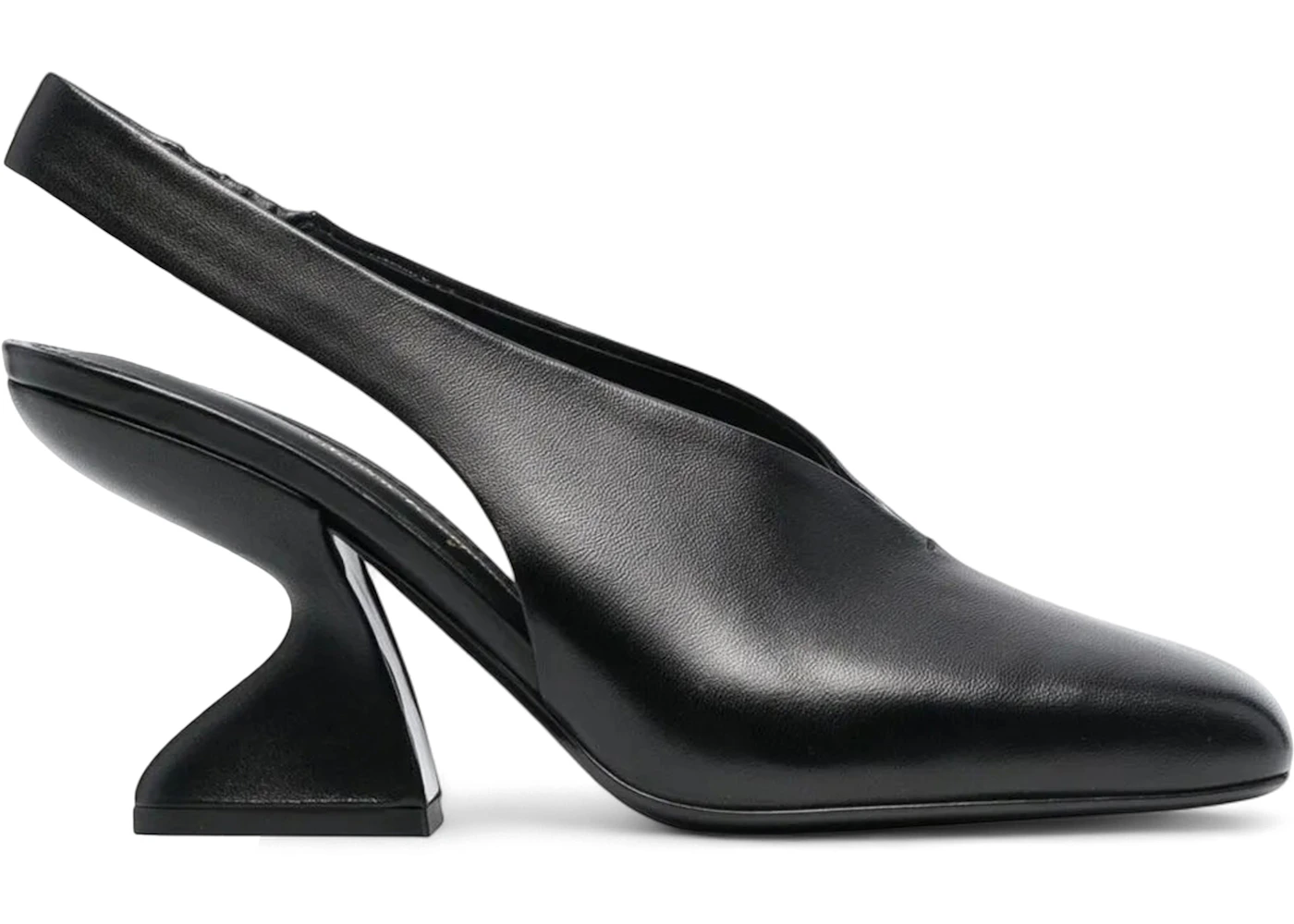 Ferragamo F-Heel 100mm Slingback Pumps Black (Women's)