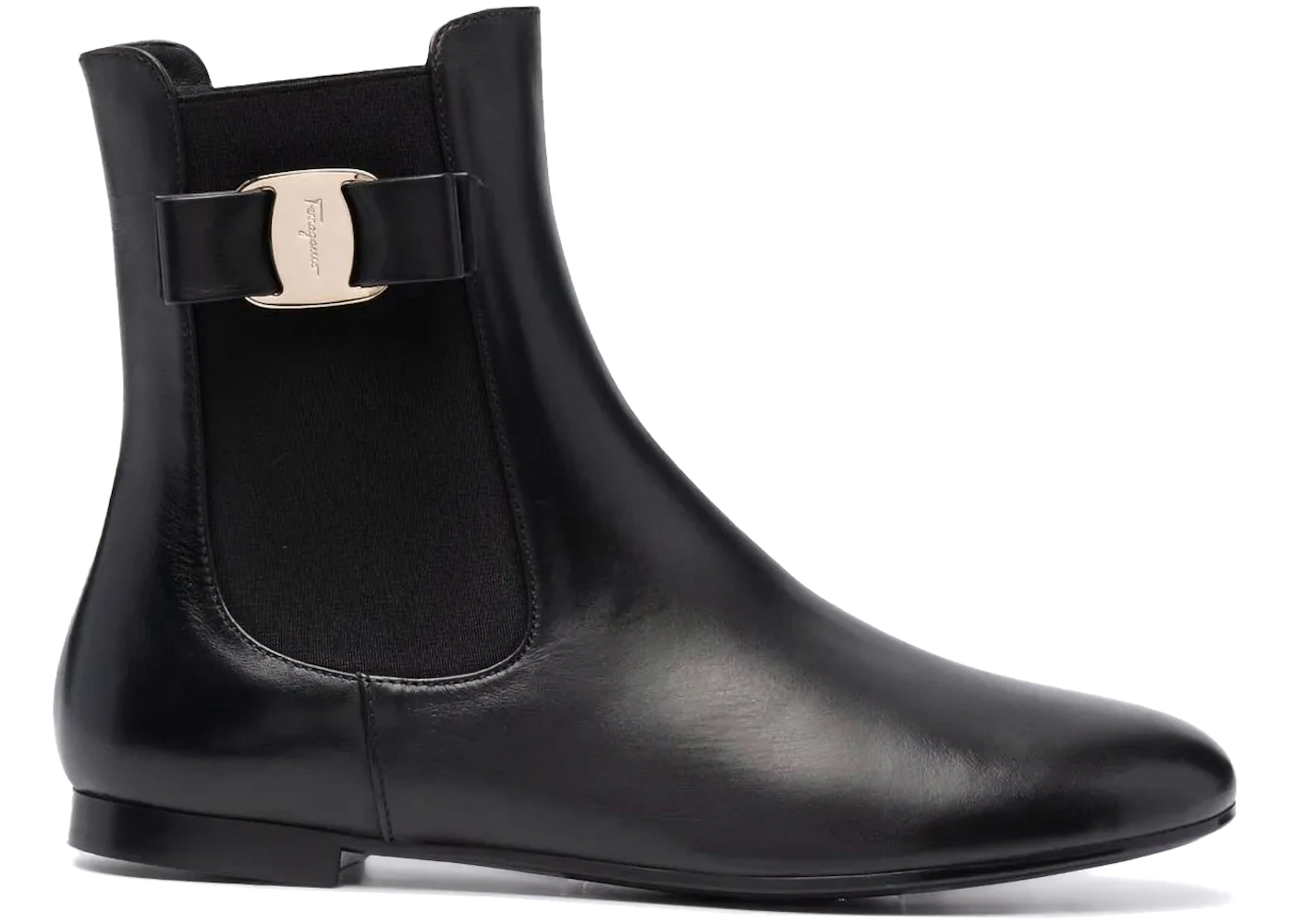 Ferragamo Vara Bow Chelsea Boots Black (Women's)