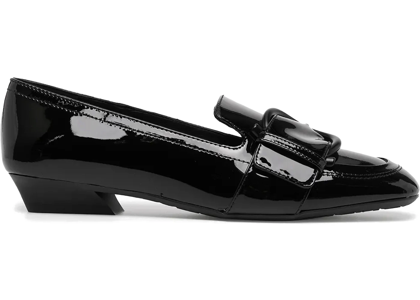 Ferragamo Buckle-Detail Leather Loafers Black (Women's)