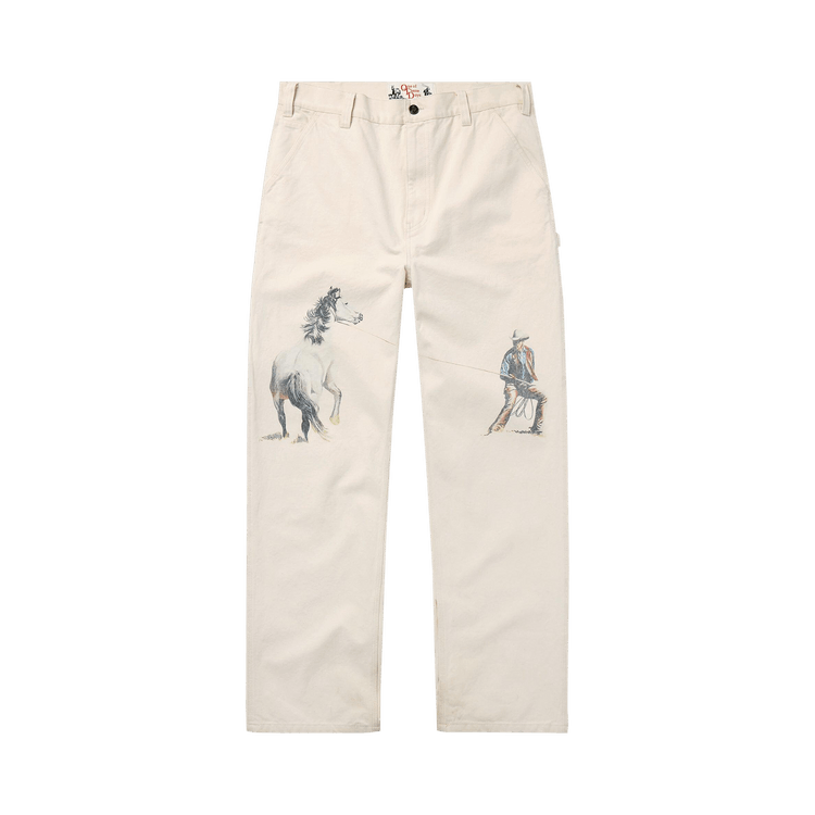 One Of These Days If Not For The Rest Of Time Painters Pant 'Natural'