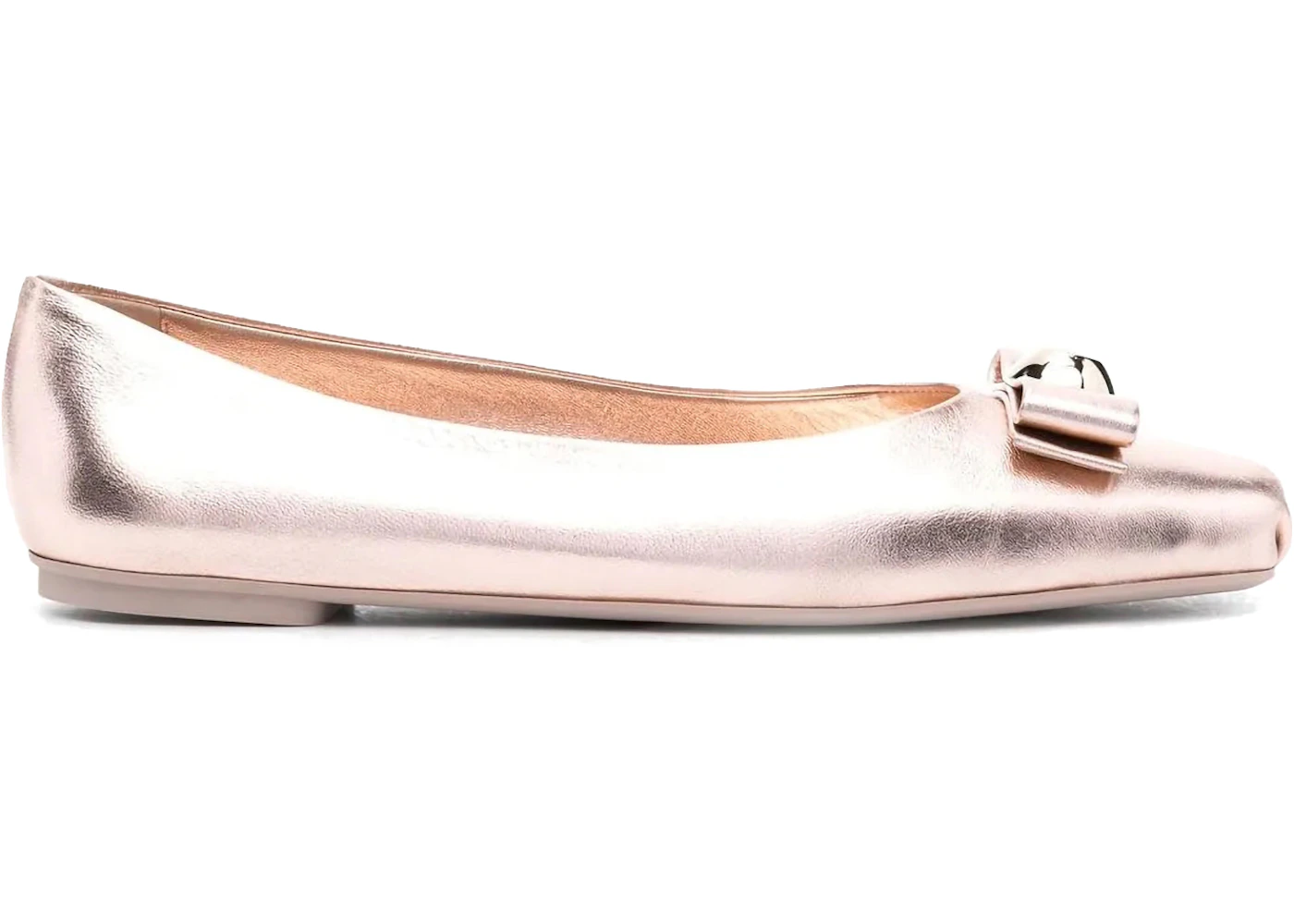 Ferragamo 10mm Pina Bow-Detail Ballerinas Pink (Women's)