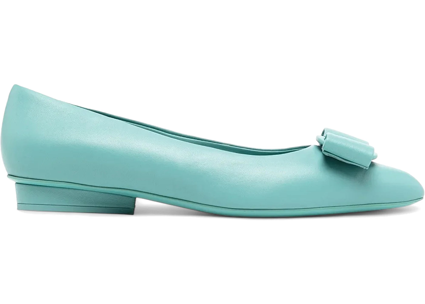 Ferragamo Viva Ballerina Shoes Blue (Women's)