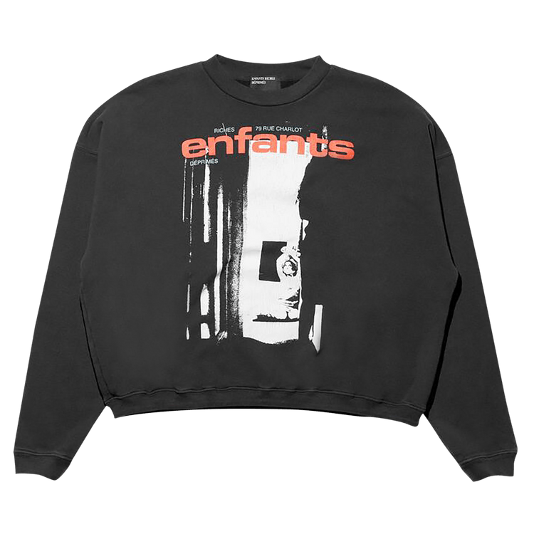 Enfants Riches Déprimés Enfants Bondage 14 Crewneck Sweatshirt 'Faded Black'