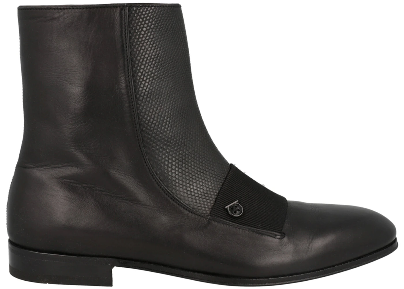 Ferragamo Geminiano Gancini Ankle Boots Black