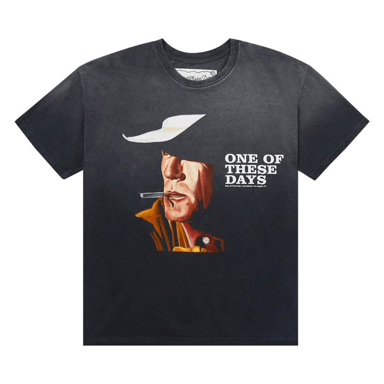 One Of These Days Just For A Visit Tee 'Black'