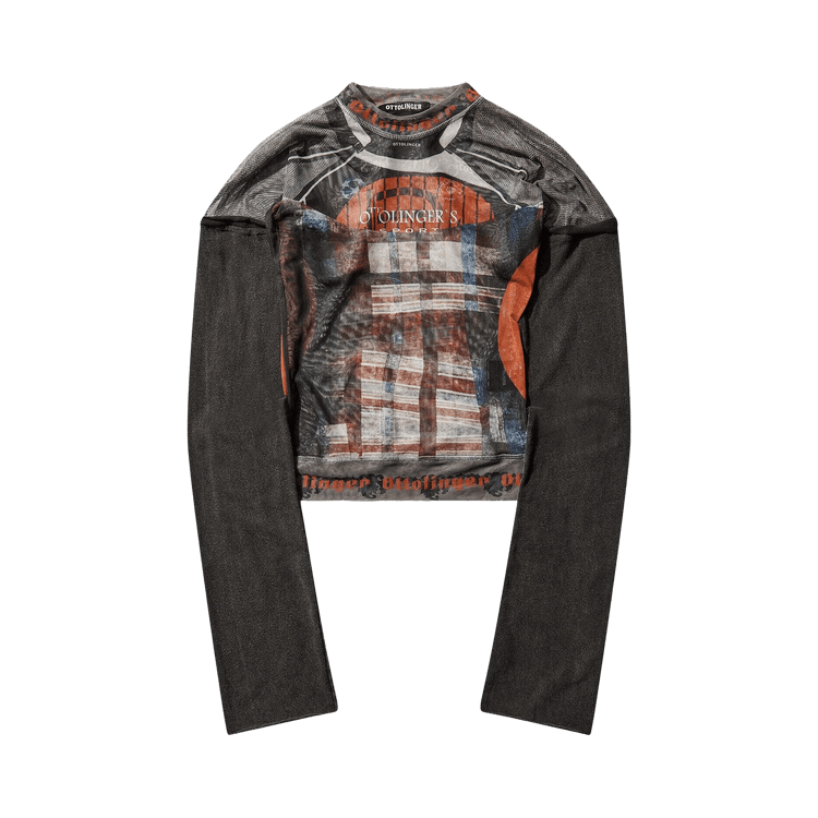 Ottolinger Mesh Hybrid Long-Sleeve 'Racing Plaid'