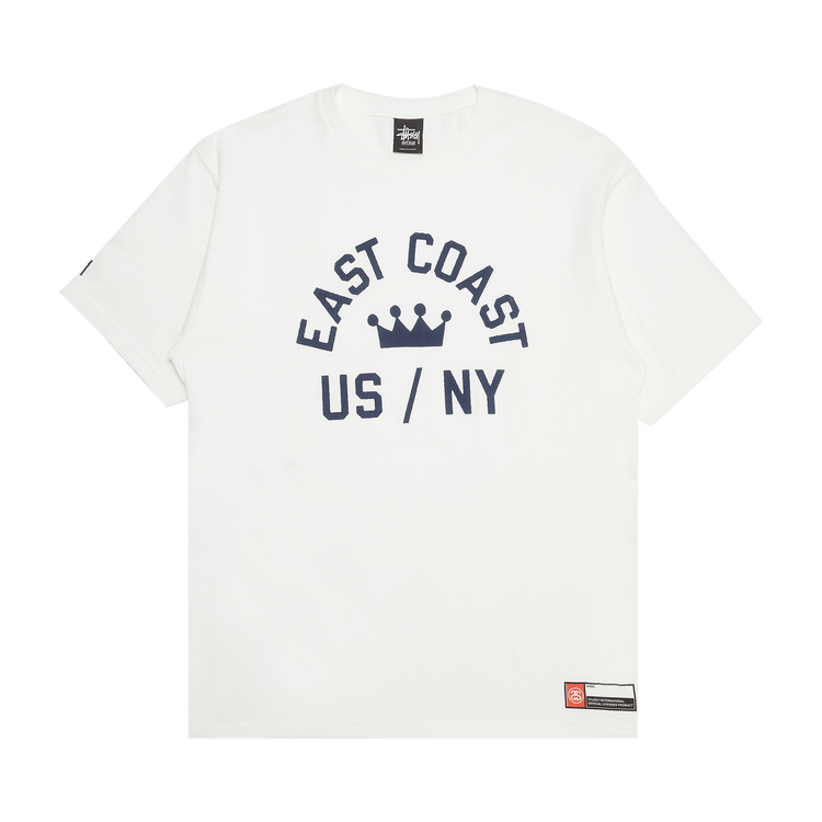 Stussy East Coast Crown US/NY Tee 'White'