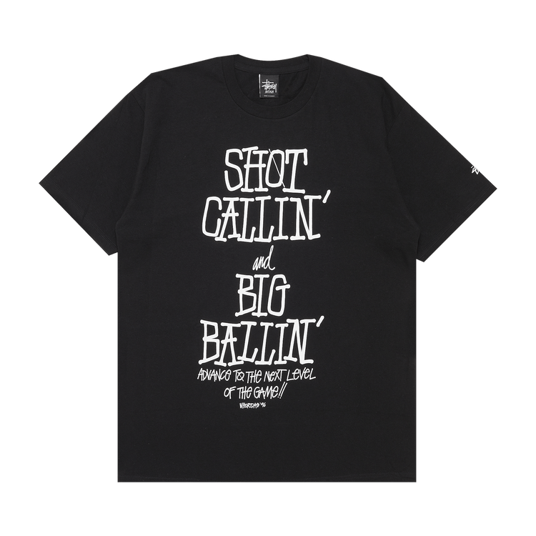 Stussy Shot Callin' And Big Ballin' Tee 'Black'