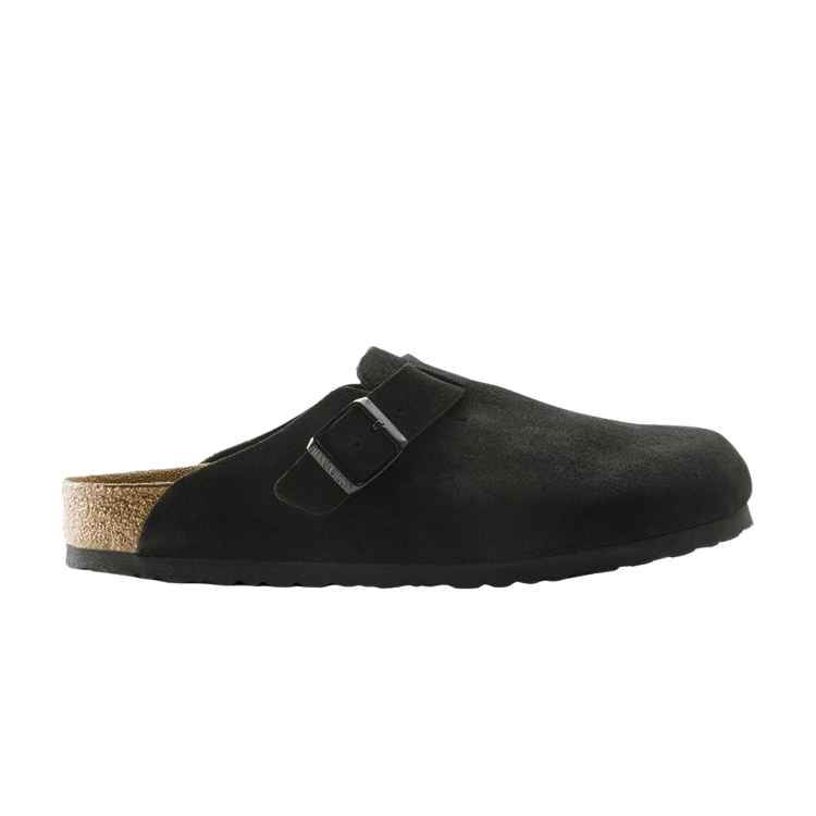 Birkenstock Boston Soft Footbed Suede 'Black'