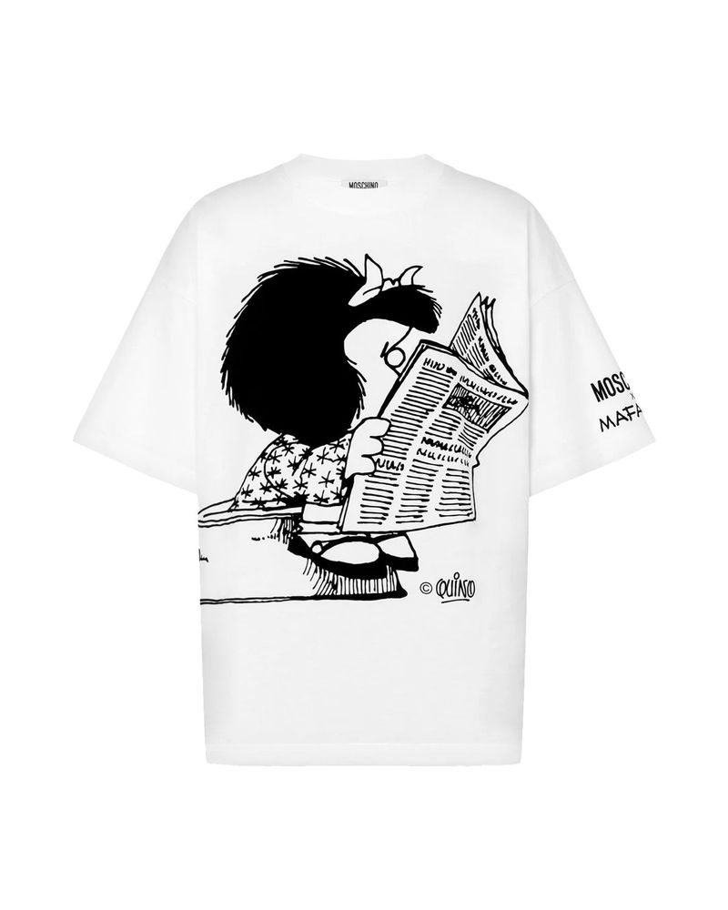 Moschino Mafalda Oversized Printed T-Shirt
