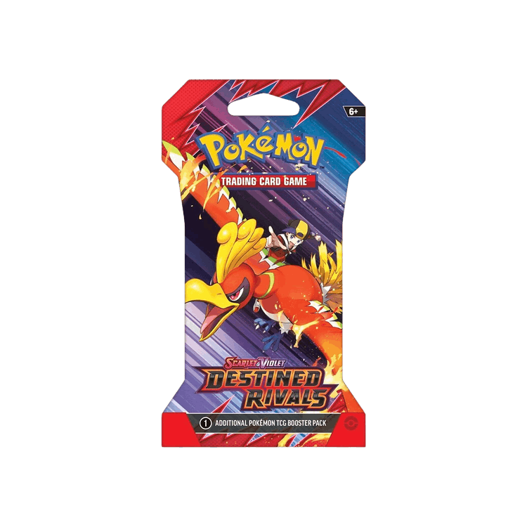Pokémon Scarlet & Violet: Destined Rivals Sleeved Booster Pack (Ethan & Ho-Oh ex Artwork)