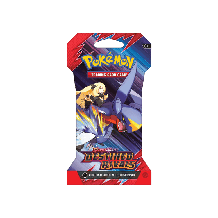Pokémon Scarlet & Violet: Destined Rivals Sleeved Booster Pack (Cynthia & Garchomp ex Artwork)