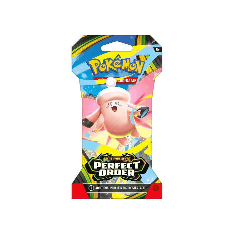Pokémon Mega Evolution: Perfect Order Sleeved Booster Pack (Mega Clefairy Artwork)