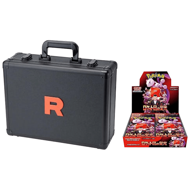 Pokémon 2025 Scarlet & Violet Glory of the Rocket Team Attache Case Set (With Booster Box)