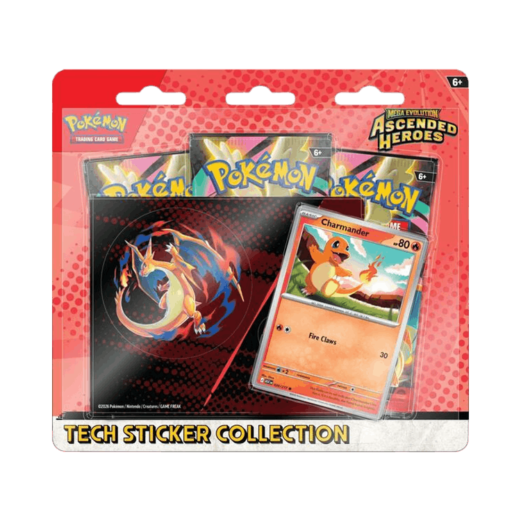 Pokémon Mega Evolution: Ascended Heroes Tech Sticker Collection (Charmander)