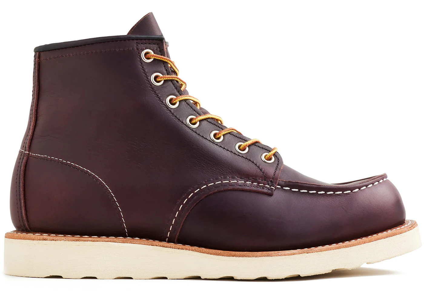 Red Wing Shoes Classic Moc 6-Inch Boot Heritage #8847 Black Cherry Excalibur Leather