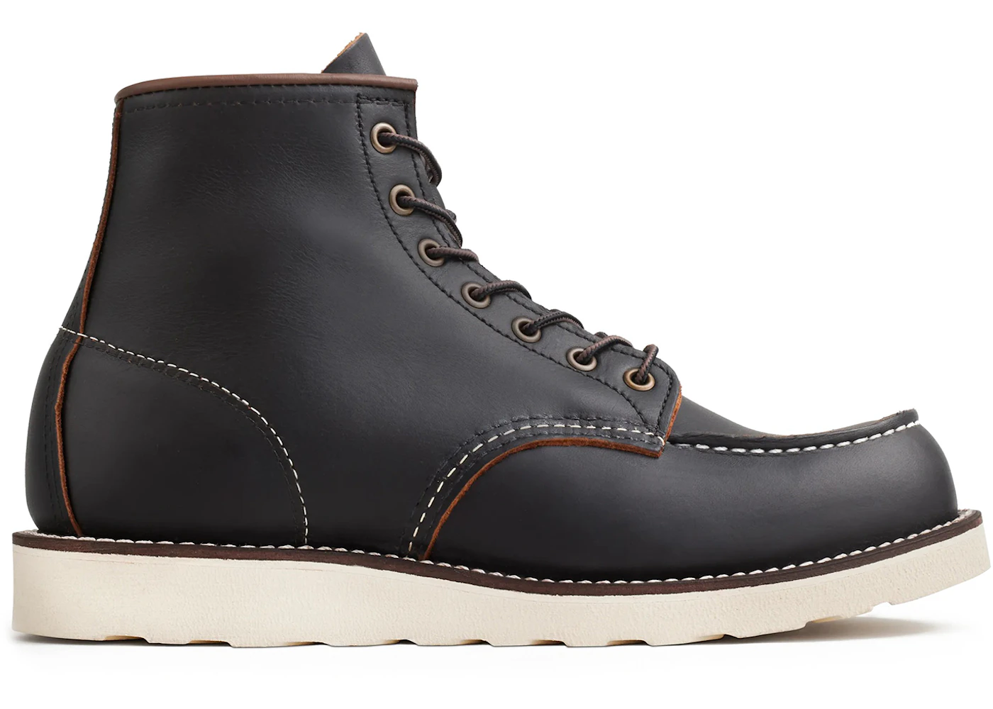 Red Wing Shoes Classic Moc 6-Inch Boot Heritage #8849 Black Prairie Leather