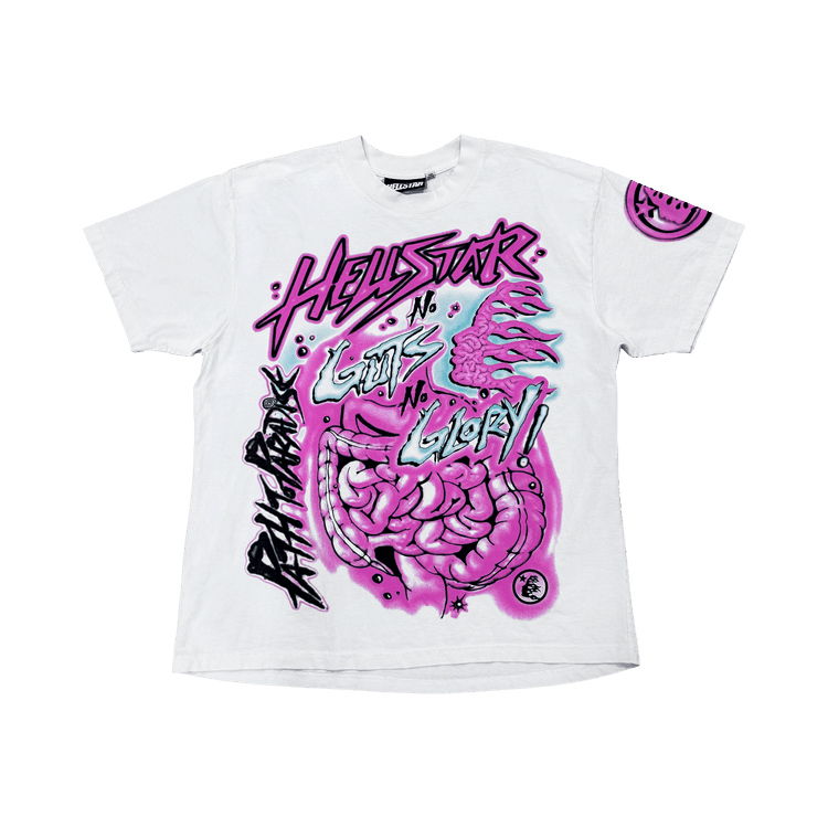 Hellstar Greatest Hits No Guts No Glory T-Shirt 'White'