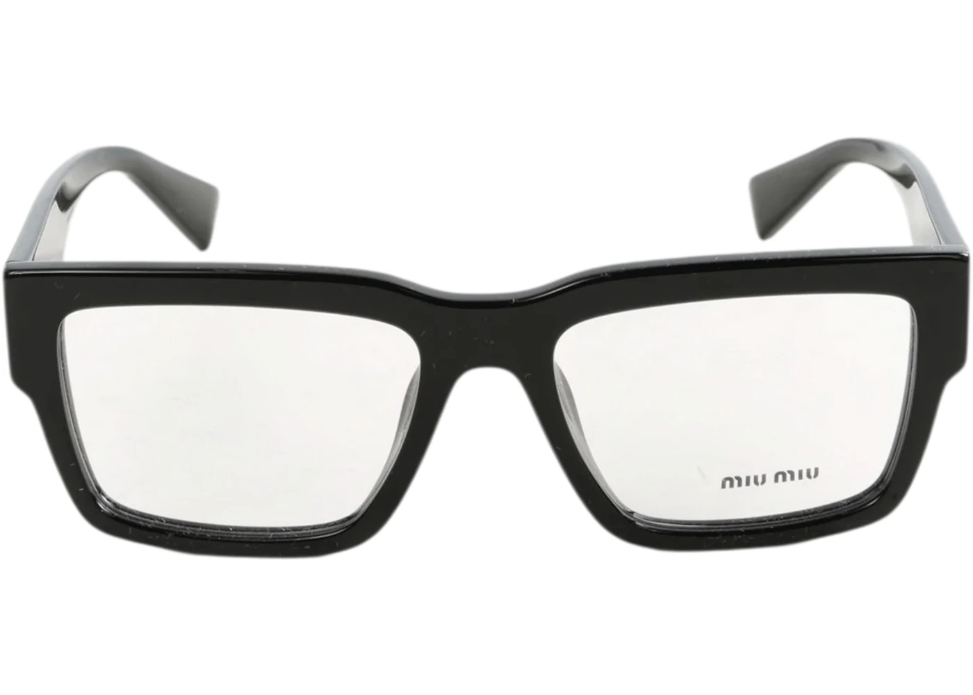 Miu Miu Women's Framed Clear Glasses Black