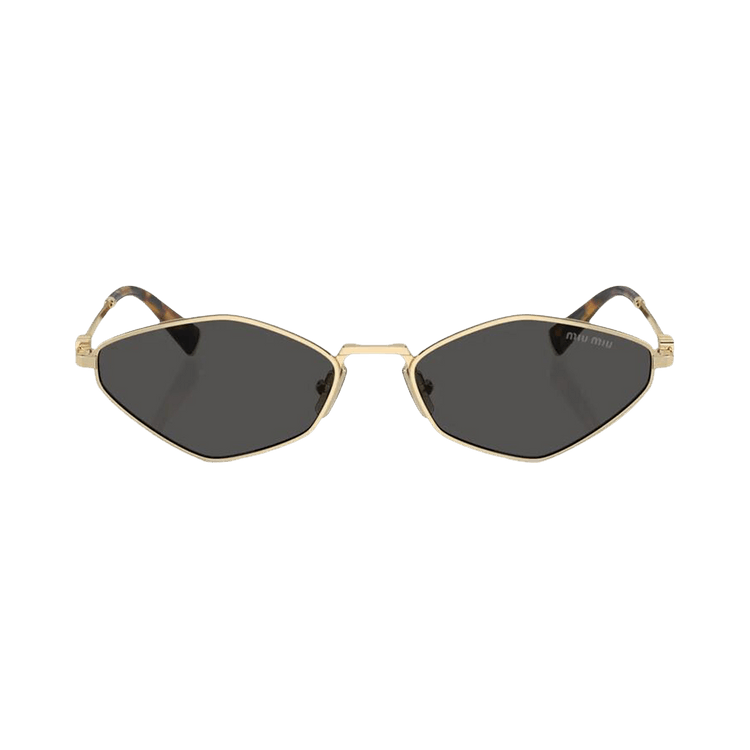 Miu Miu Logo Sunglasses 'Pale Gold'