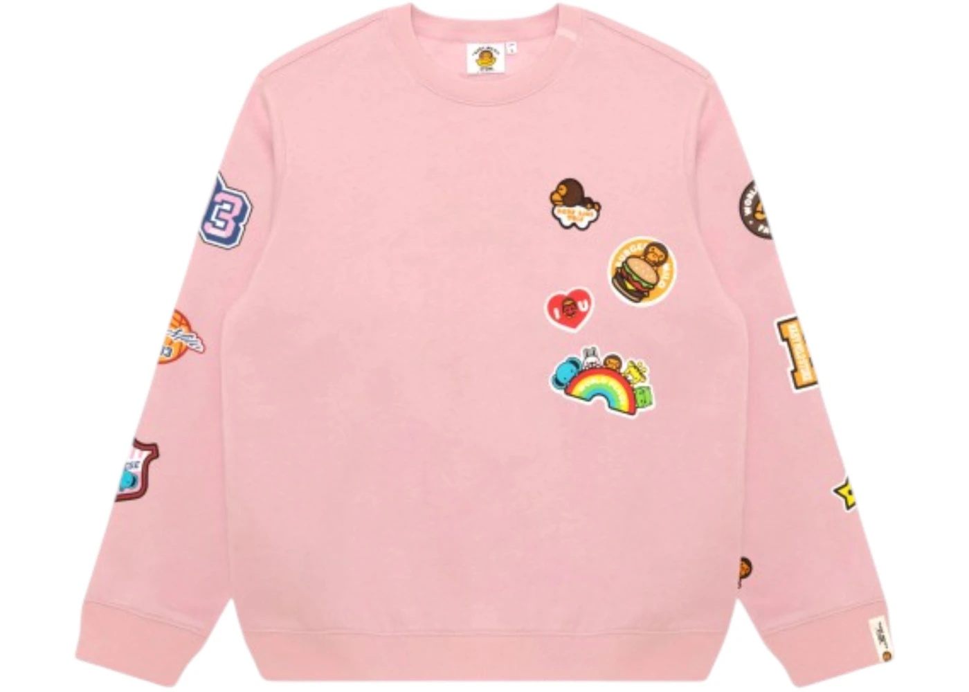 BAPE Baby Milo Crewneck Sweatshirt Pink