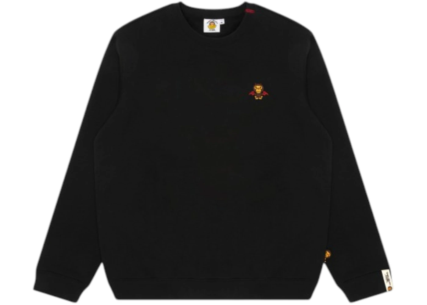 BAPE Baby Milo Devil Logo Crewneck Sweatshirt Black