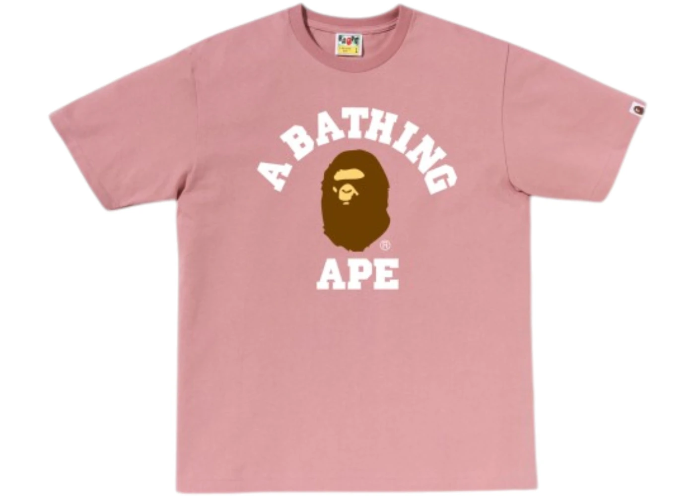 BAPE Essential College T-shirt (FW26) Pink