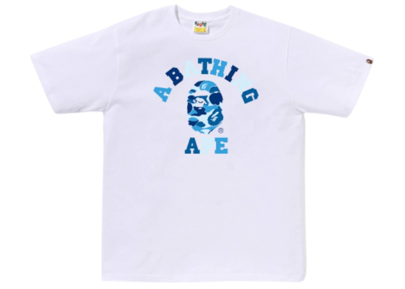BAPE ABC Camo College Green Camo T-shirt (FW26) White