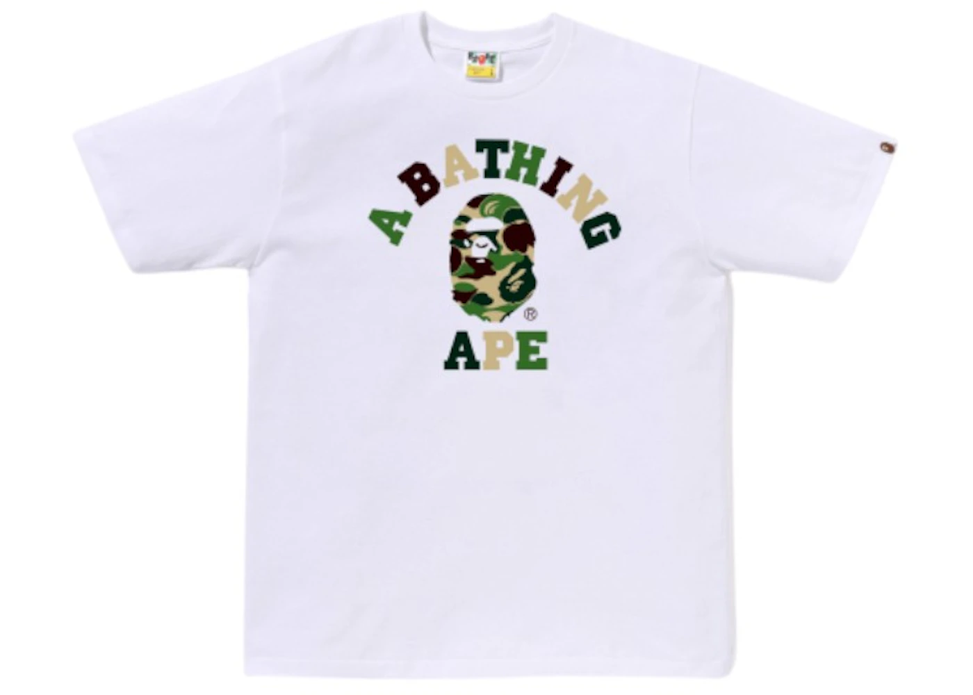 BAPE ABC Camo College Blue Camo T-shirt (FW26) White