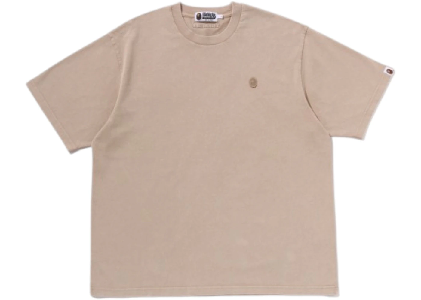 BAPE Garment Dye One Point Relaxed Fit T-shirt (SS26) Taupe