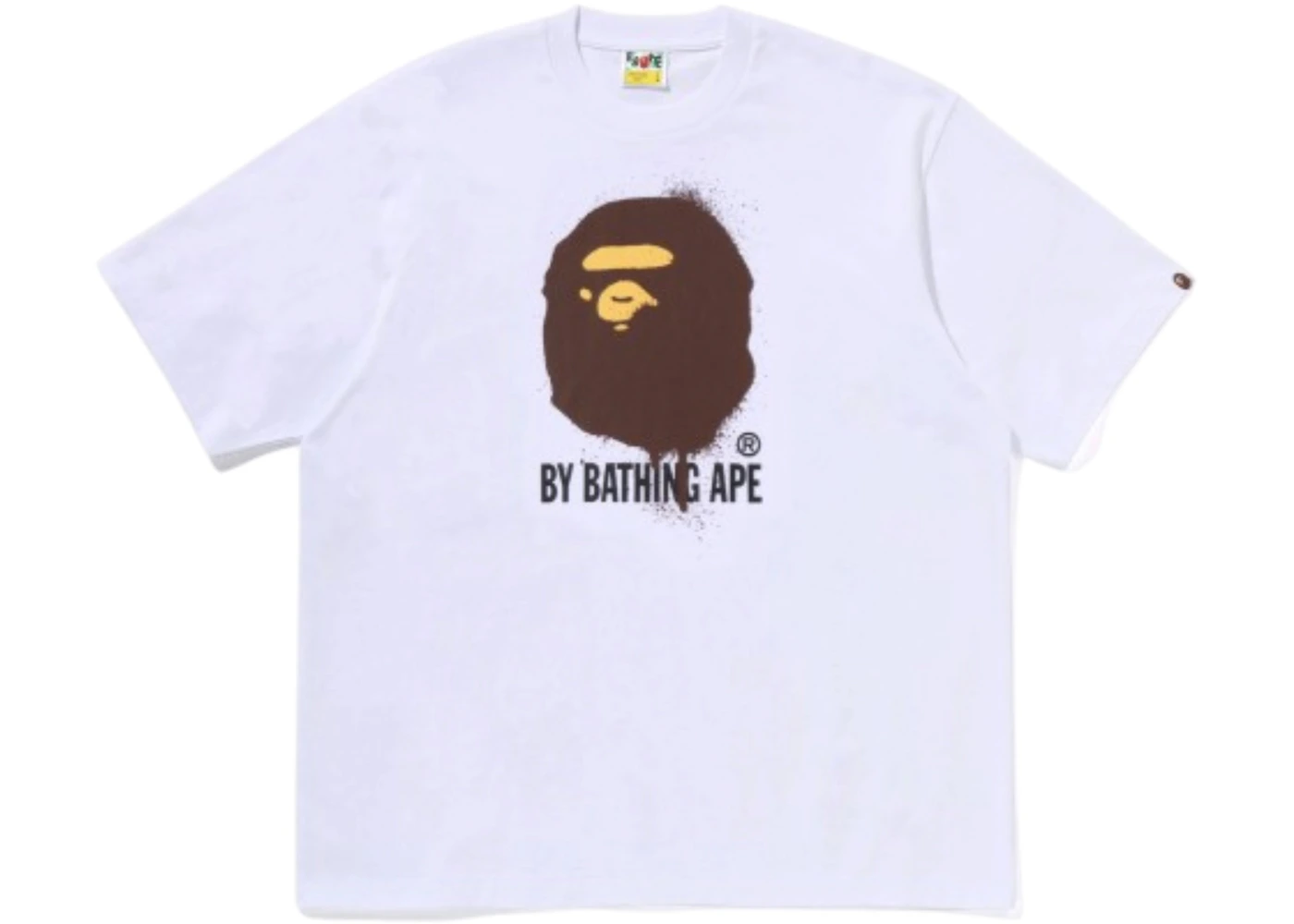 BAPE Spray Print by Bathing Ape Relaxed Fit T-shirt White