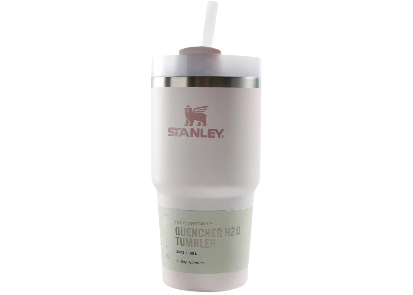 Stanley The Quencher H2.0 FlowState 20oz Tumbler Rose Quartz