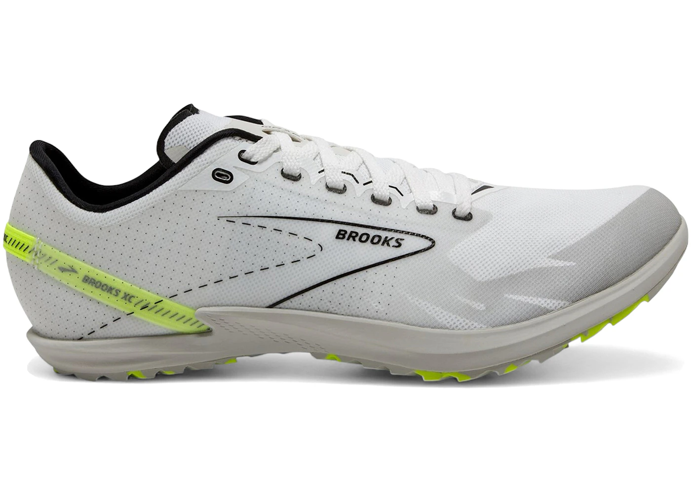 Brooks Draft XC Spikeless White Black Nightlife