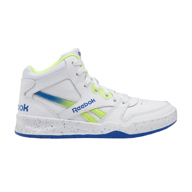 Reebok BB4500 Court Little Kid 'White Acid Yellow Vector Blue'