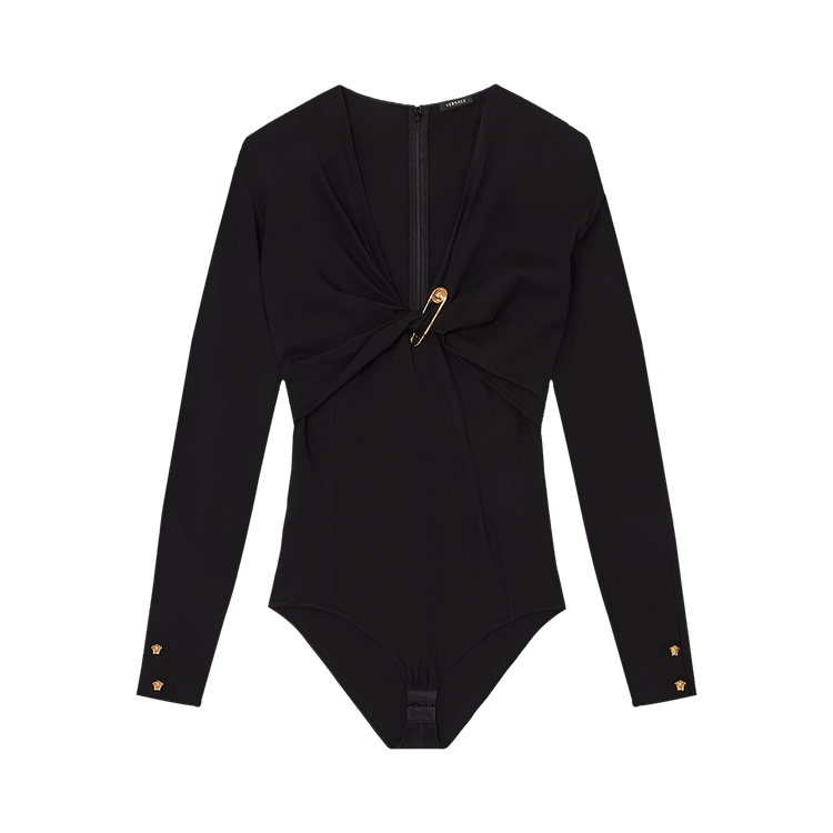 Versace Safety Pin Bodysuit 'Black'