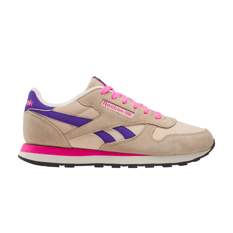 Reebok Classic Leather Big Kid 'Tapioca Atomic Pink'