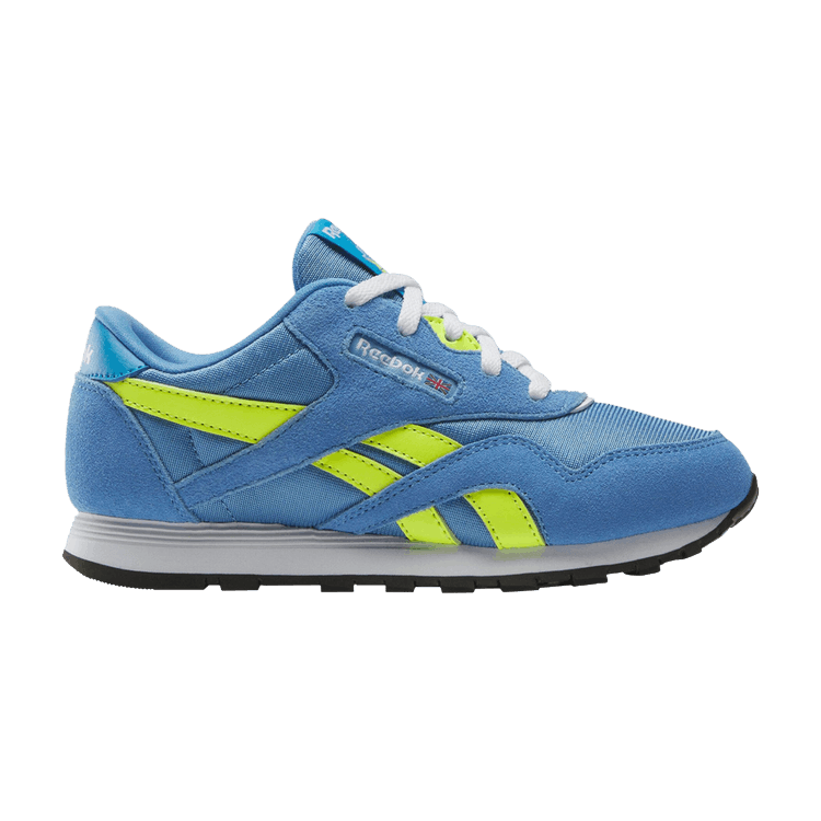 Reebok Classic Nylon Little Kid 'Essential Blue Solar Acid Yellow'