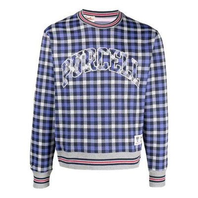 Men's Converse x Todd Snyder Crossover Series Plaid Pattern Loose Long Sleeves Blue