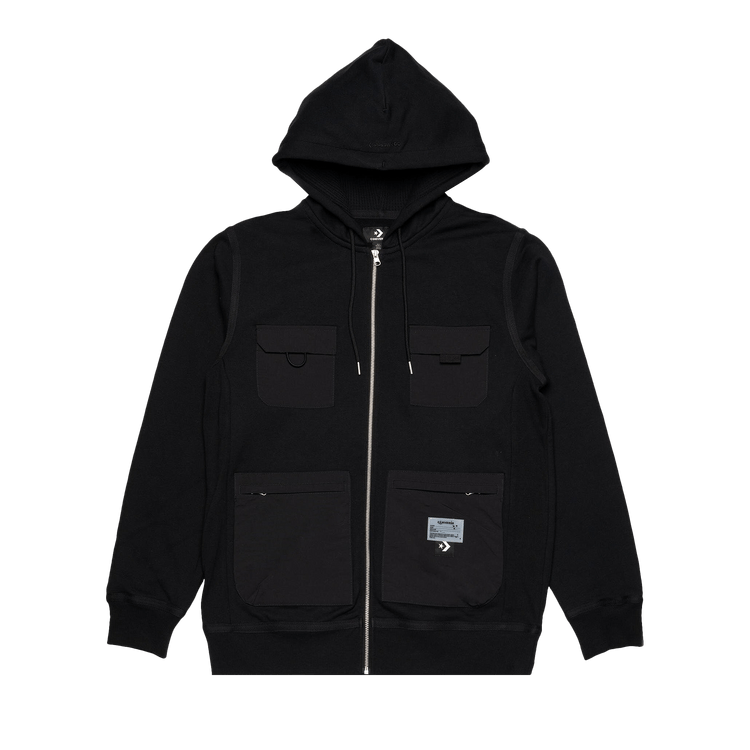 Converse x Joshua Vides Utility Full Zip Hoodie 'Black'