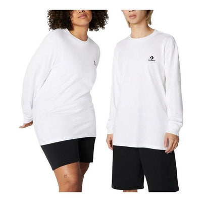Converse Go-To Embroidered Star Chevron Long Sleeve Tee Asia Sizing 'White'