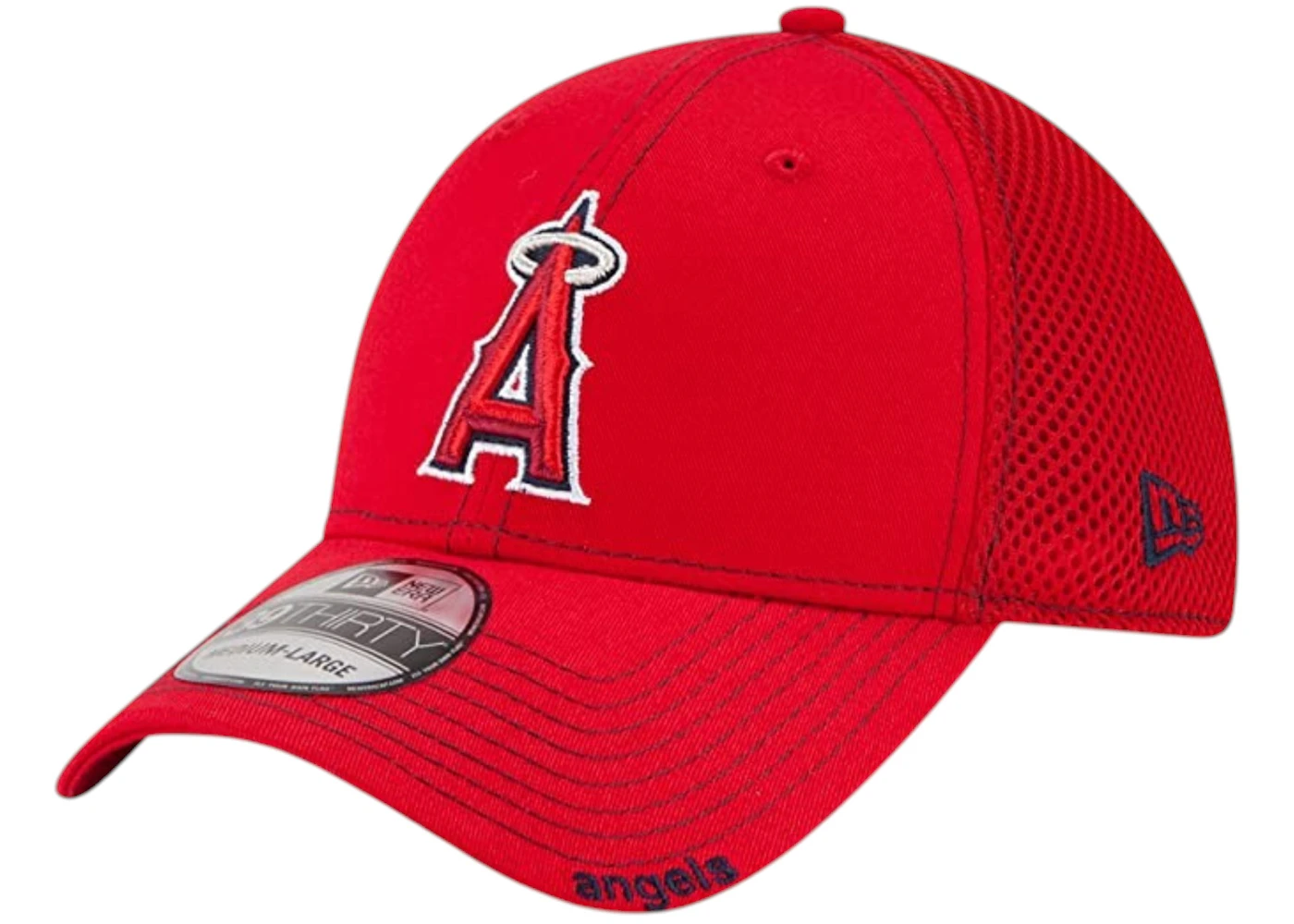 New Era MLB Los Angeles Angels Neo Fitted Baseball Cap Red
