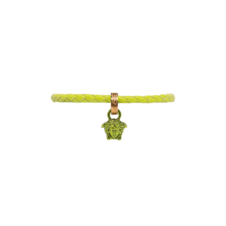 Versace Braided Bracelet 'Acid Lime/Versace Gold'