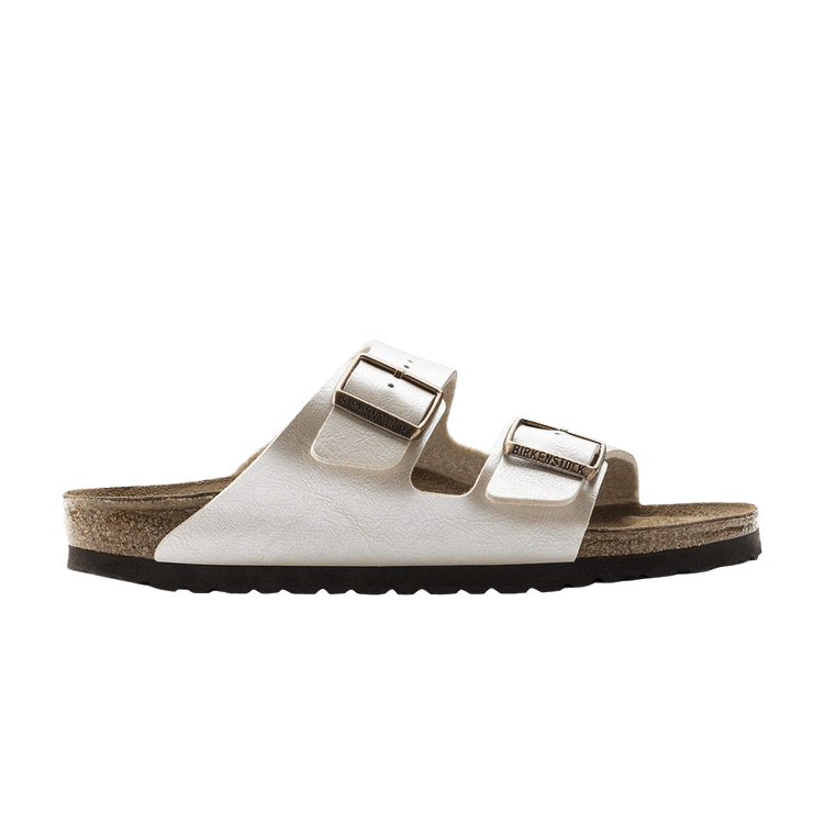Birkenstock Arizona Birko Flor Sandal 'Graceful Pearl White'